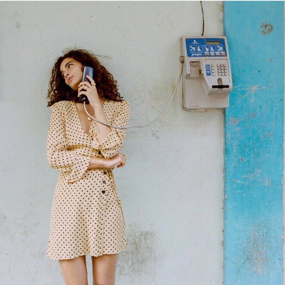 ❌SOLD❌ Faithfull The Brand Greta Dress Lula Dot M - Picture 3 of 8